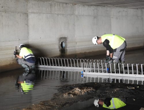 Instalación una grapa antiresiduos en Sant Feliu de Guíxols